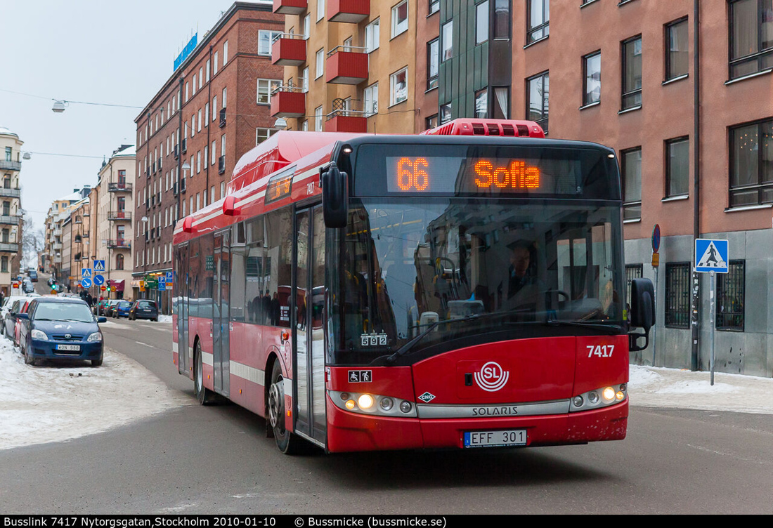 Stockholm, Solaris Urbino III 12 CNG nr. 7417