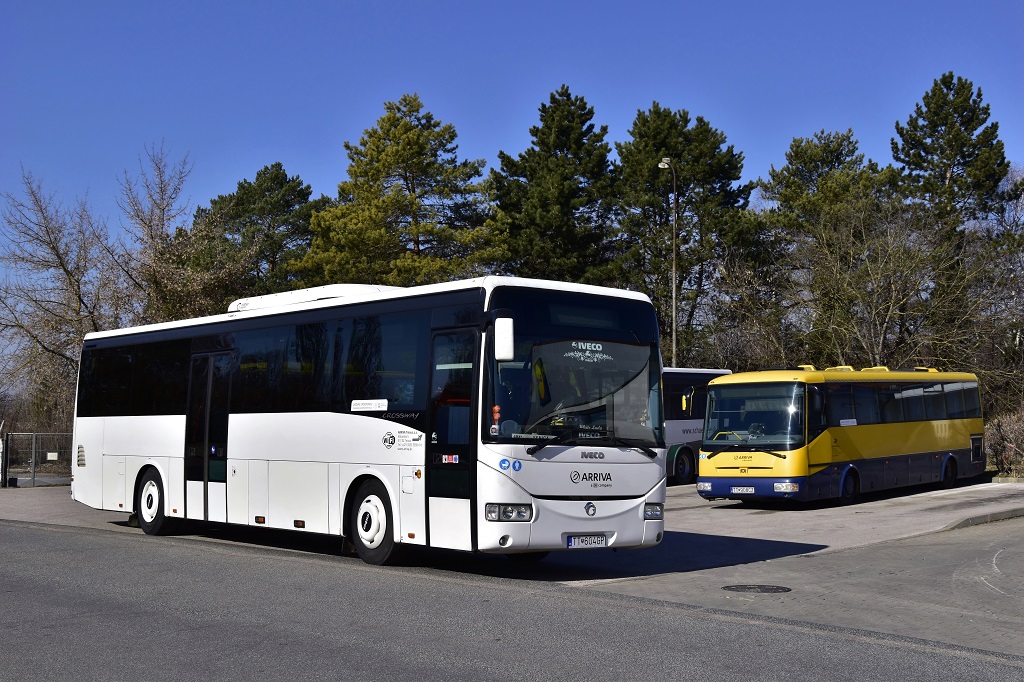 Senica, Irisbus Crossway 12M # TT-604GP; Senica, SOR C 10.5 # TT-908CZ