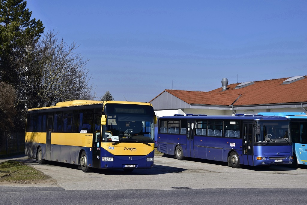 Piešťany, Irisbus Crossway 12.8M # TT-271DN; Skalica, Karosa C954E.1360 # SI-625CJ