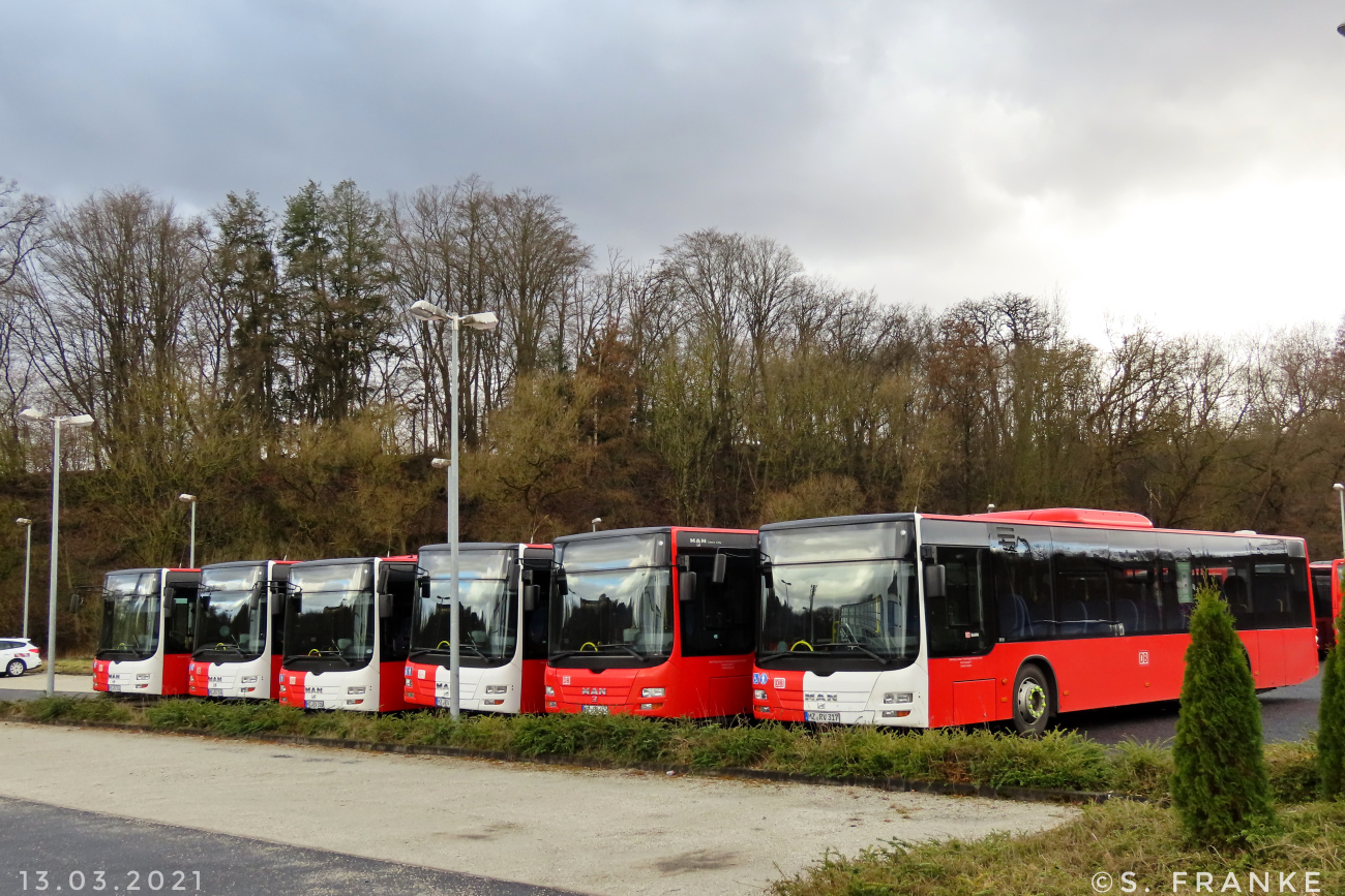 Montabaur, MAN A20 Lion's City Ü NÜ323 # MZ-DB 452; Mainz, MAN A20 Lion's City Ü NÜ323 # MZ-RV 317