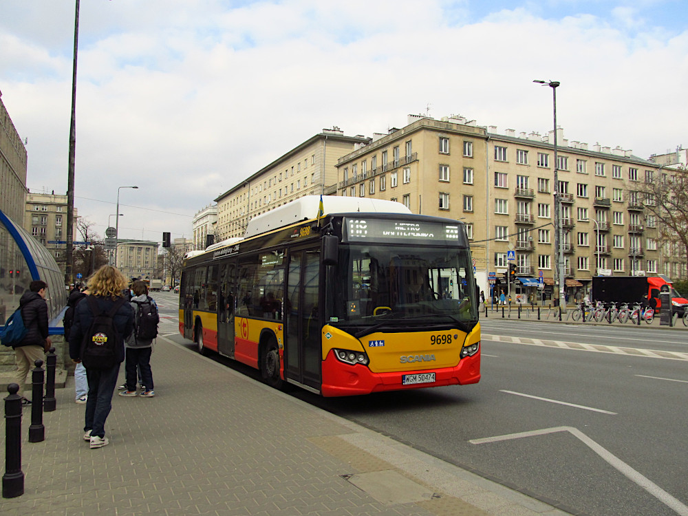 Warsaw, Scania Citywide LF CNG # 9698