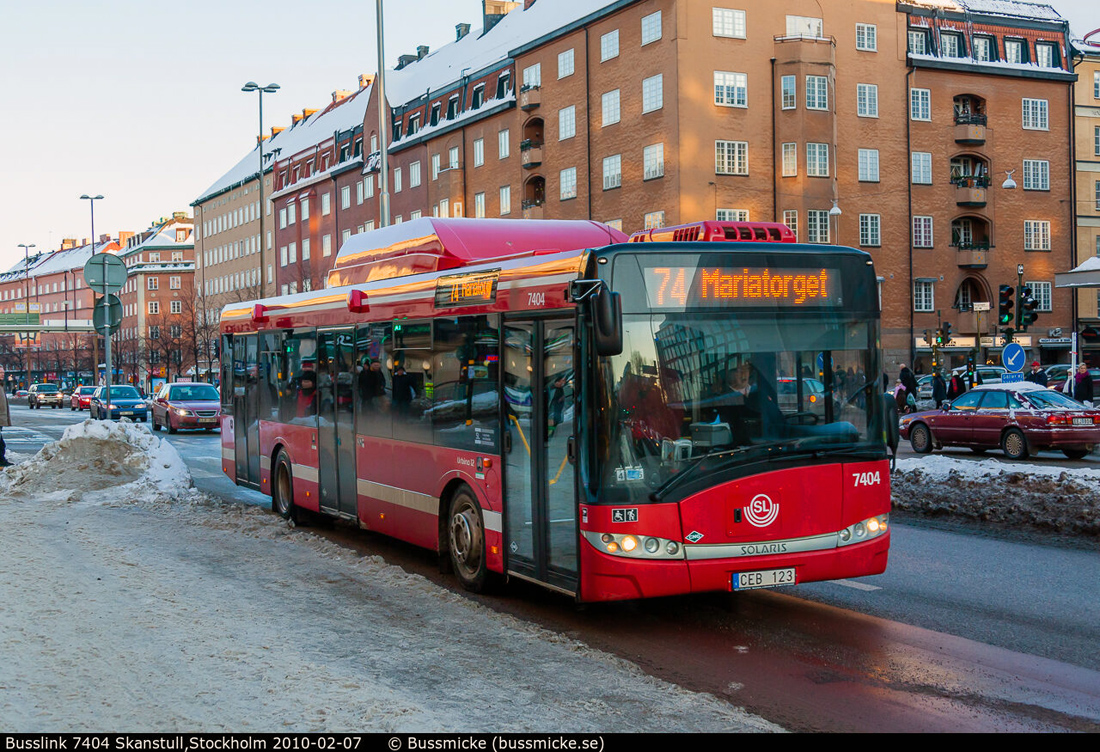 Stockholm, Solaris Urbino III 12 CNG Nr. 7404