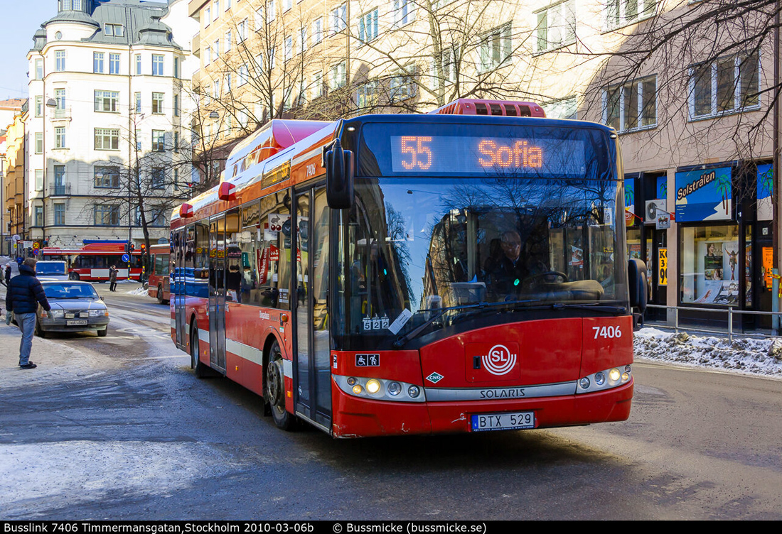 Stockholm, Solaris Urbino III 12 CNG nr. 7406