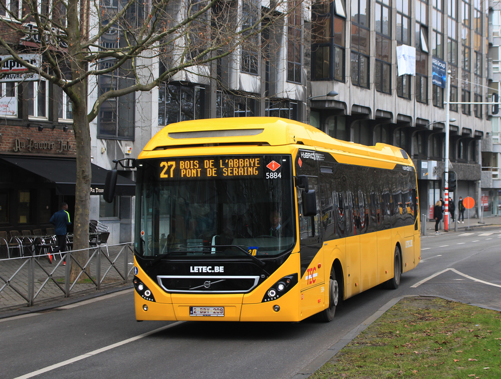 Liège, Volvo 7900 Hybrid # 5884