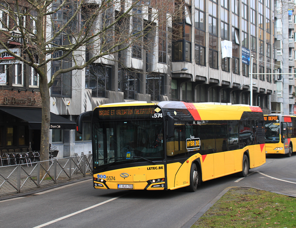 Liège, Solaris Urbino IV 12 hybrid # 5574