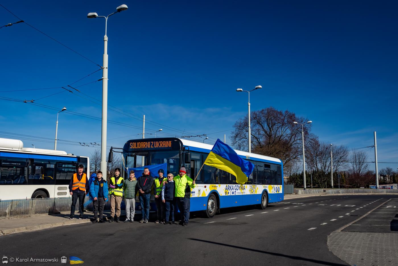 Gdynia, Solaris Urbino II 12 № 5077; Pomoc Ukrainie; User meetings busphoto