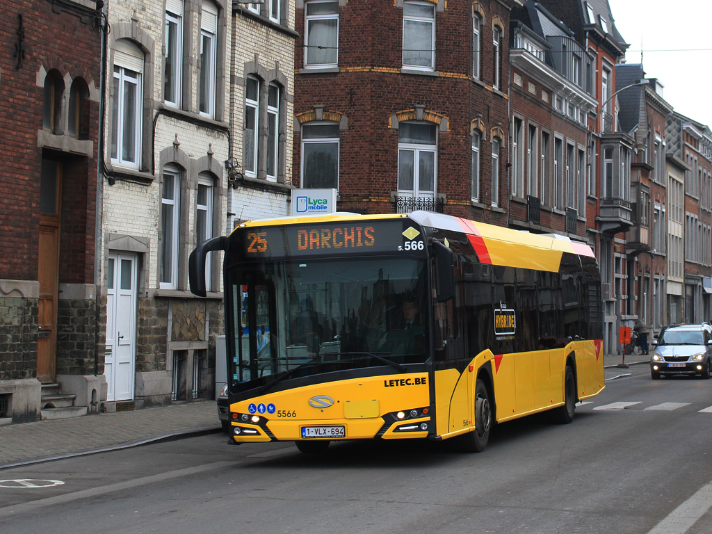 Liège, Solaris Urbino IV 12 hybrid nr. 5566