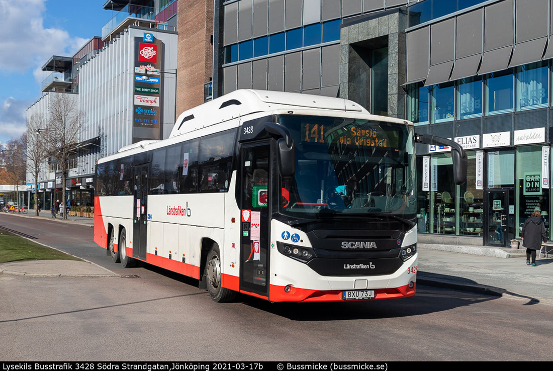 Göteborg, Scania Interlink LD CNG 14.3 № 3428