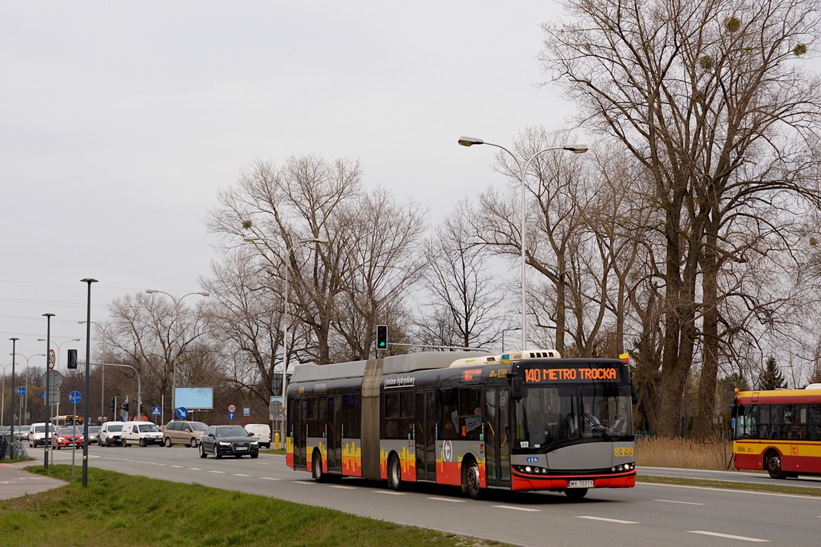 Warschau, Solaris Urbino III 18 Hybrid Nr. 8399