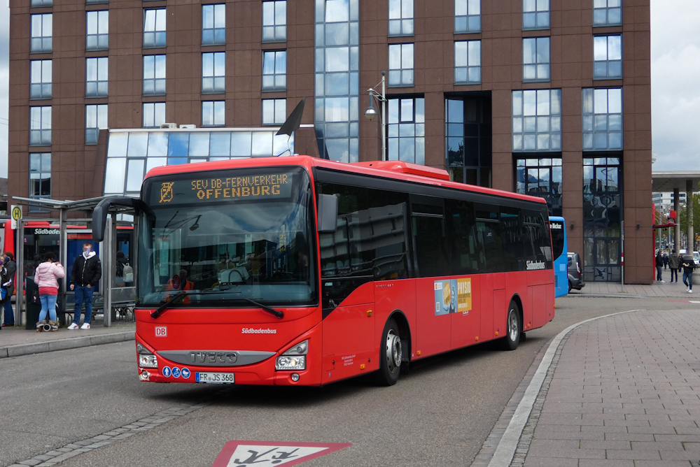 Freiburg im Breisgau, IVECO Crossway LE 12M # FR-JS 368; Freiburg im Breisgau — SEV Rheintalbahn