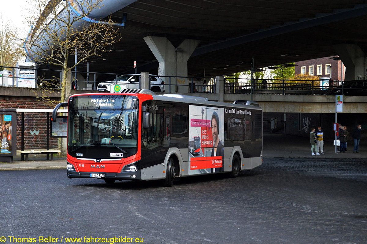 Düsseldorf, MAN 12C Lion's City NL330 EfficientHybrid # 7145