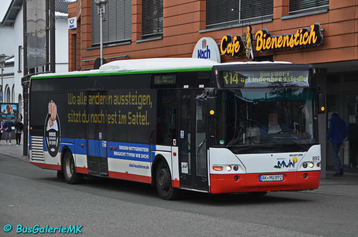 Altenkirchen (Westerwald), Neoplan N4416 Centroliner # 892