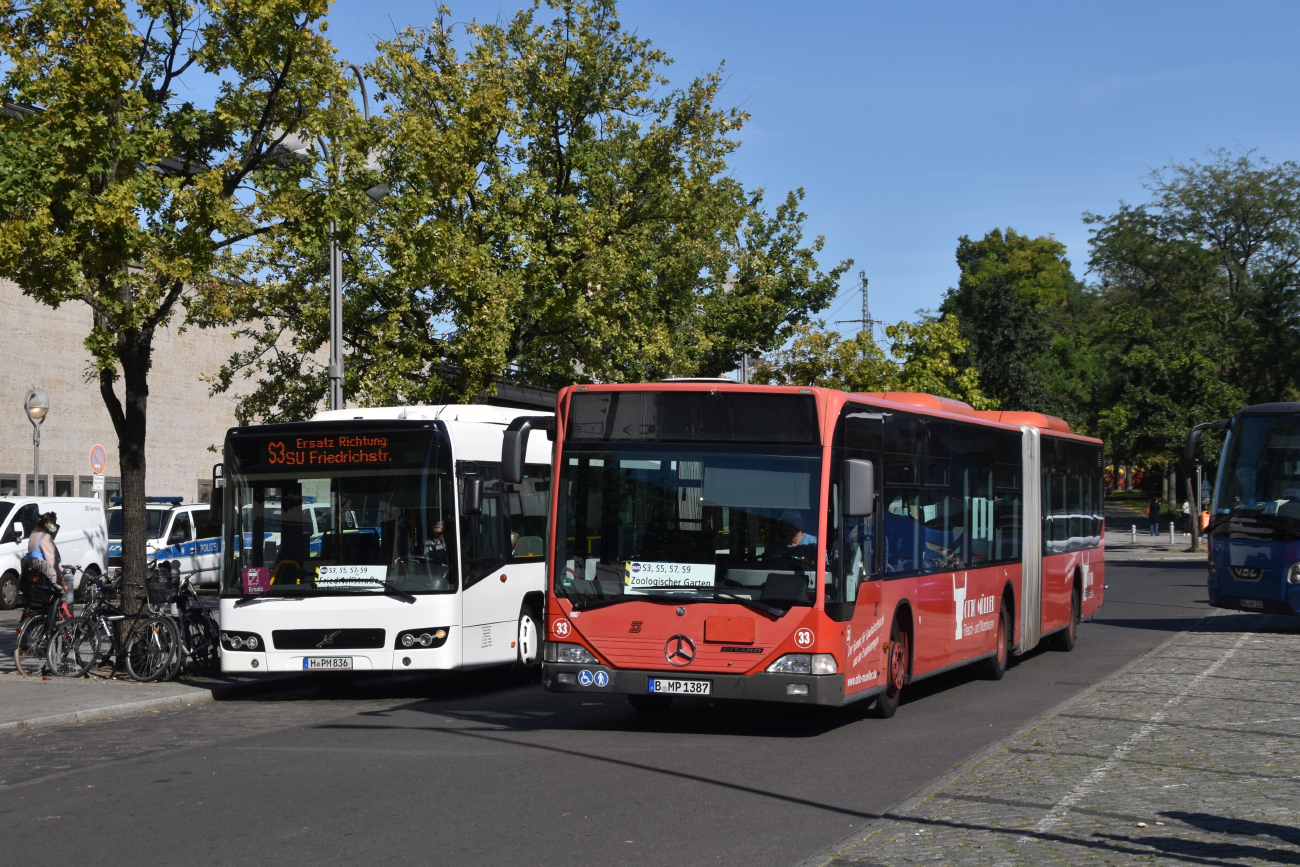 Berlin, Mercedes-Benz O530 Citaro G № B-MP 1387; Hannover, Volvo 7700A № H-PM 836