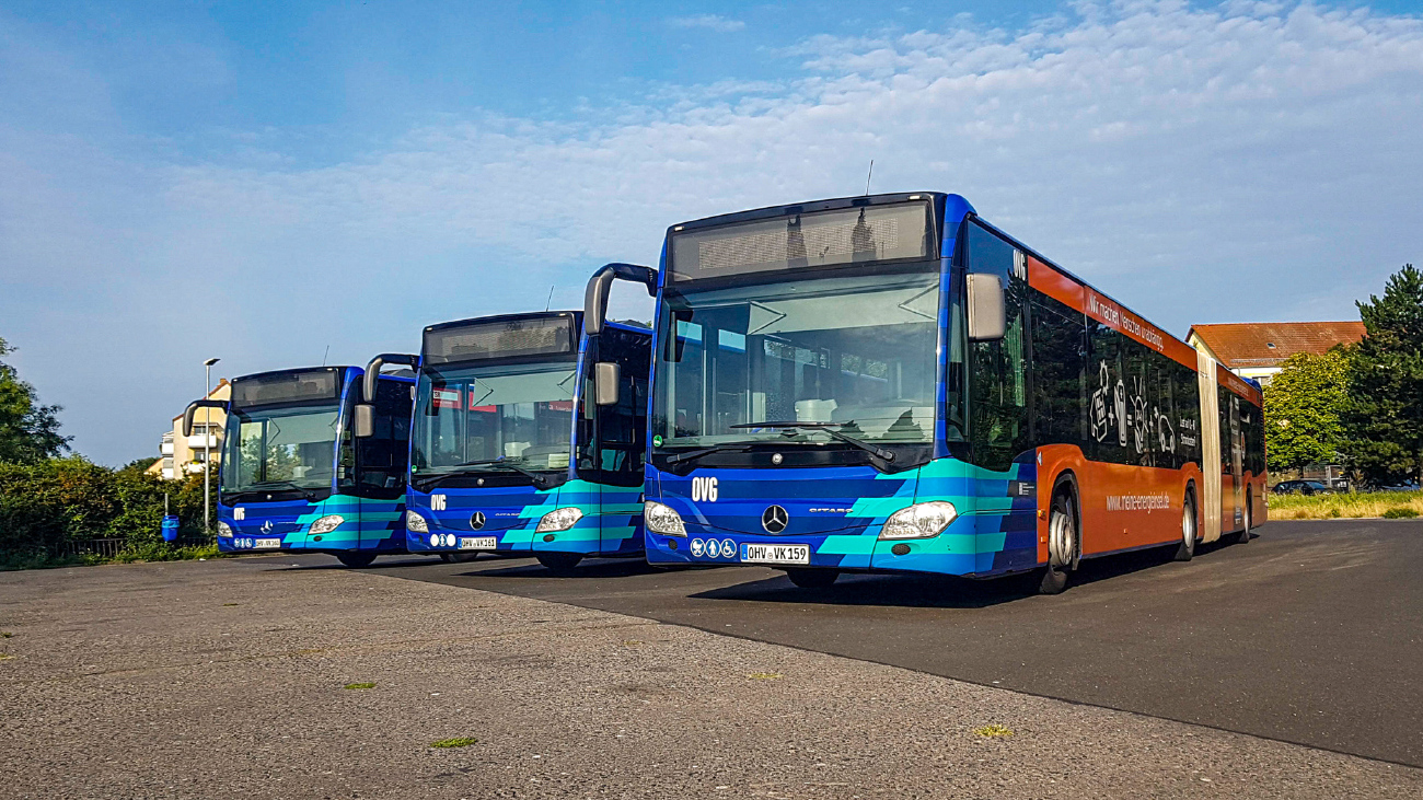 Oranienburg, Mercedes-Benz Citaro C2 G # OHV-VK 160; Oranienburg, Mercedes-Benz Citaro C2 G # OHV-VK 161; Oranienburg, Mercedes-Benz Citaro C2 G # OHV-VK 159