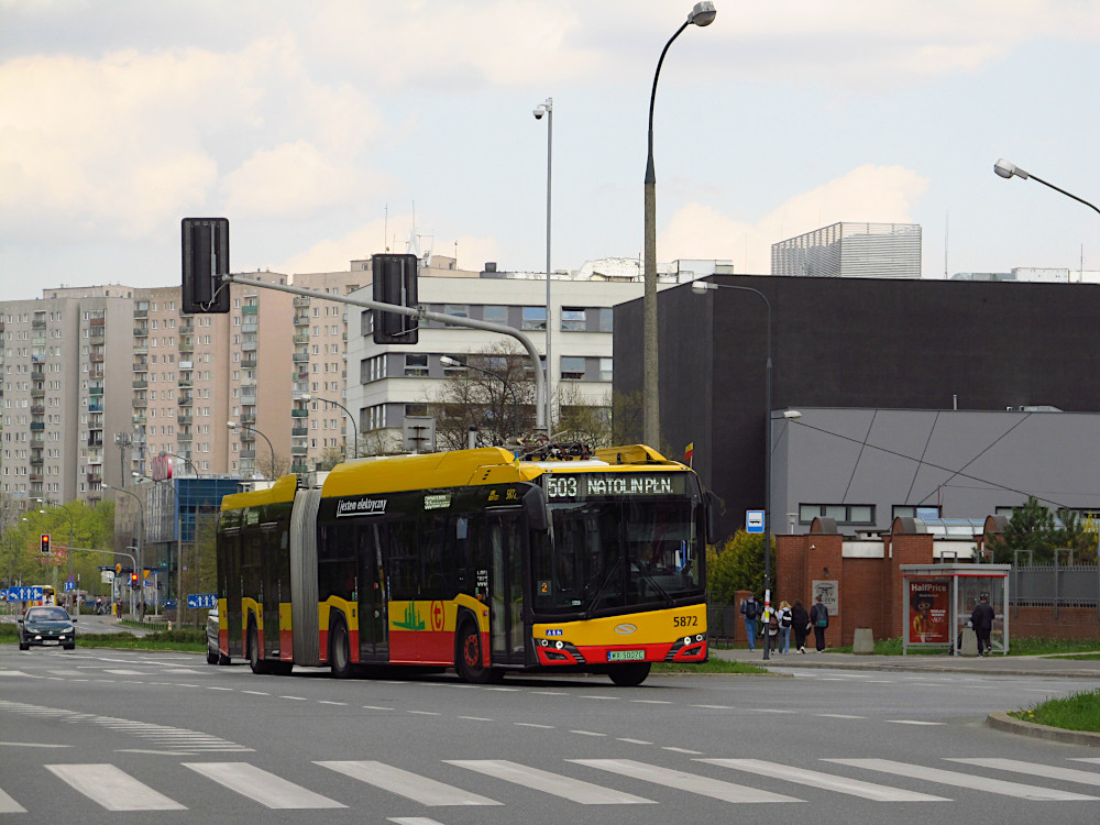 Warsaw, Solaris Urbino IV 18 electric # 5872