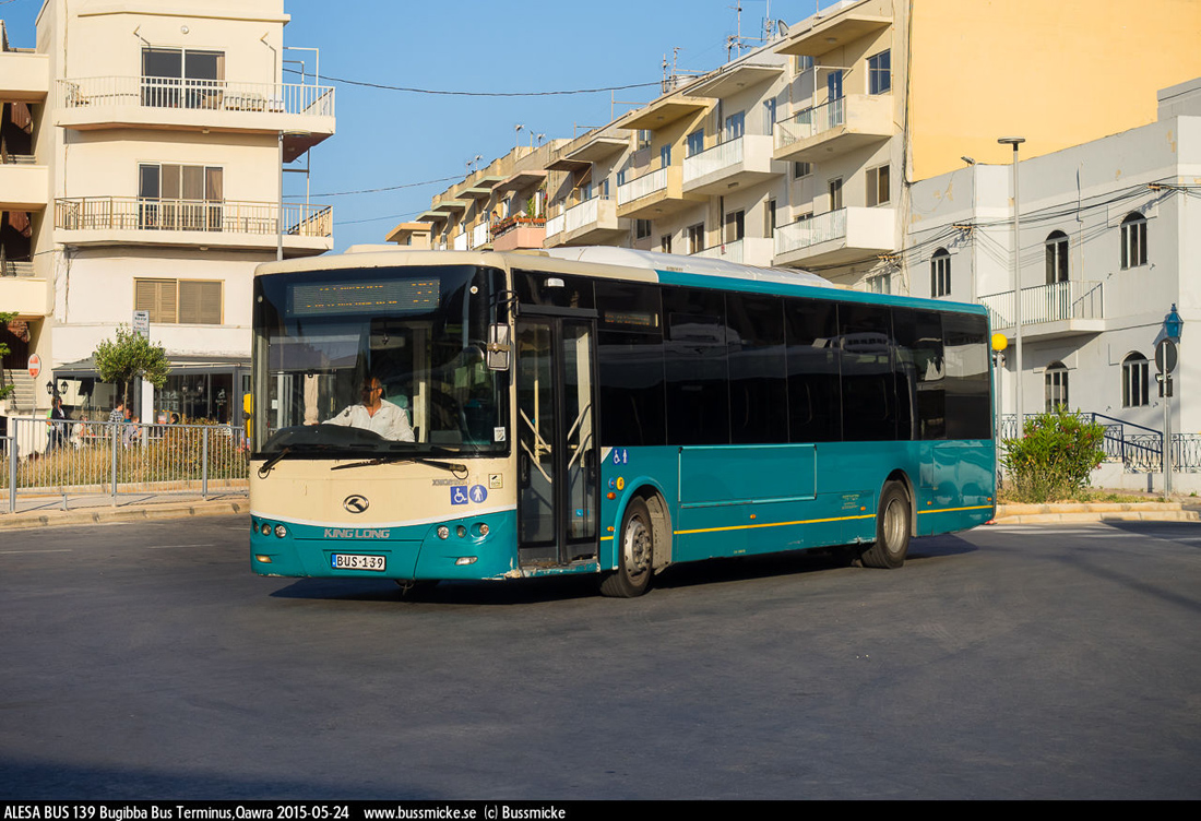 Malta, King Long XMQ6127J №: BUS 139