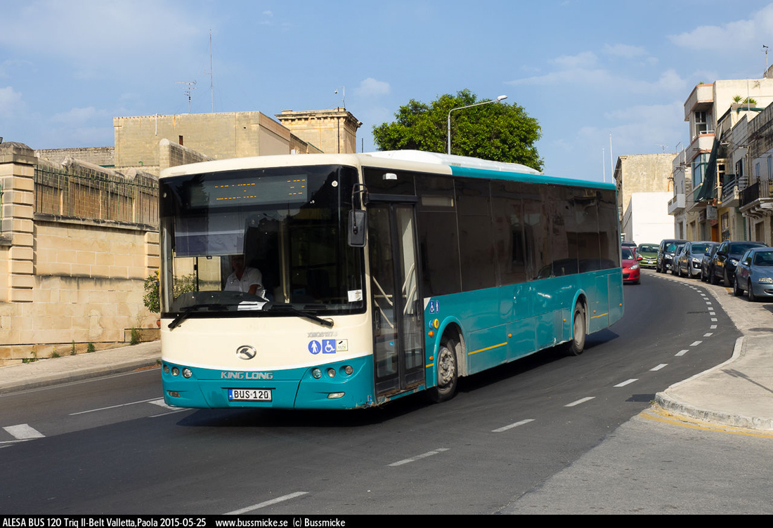 Malta, King Long XMQ6127J No. BUS 120