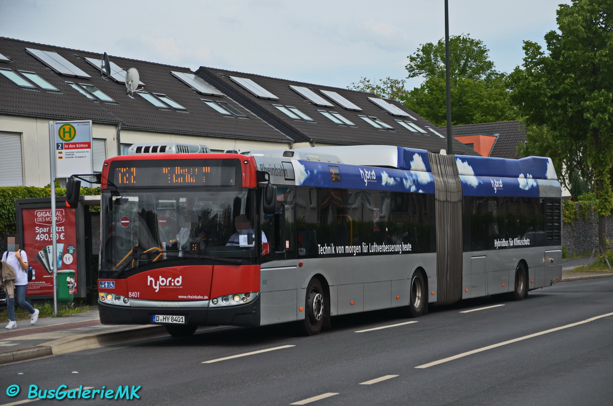 Düsseldorf, Solaris Urbino III 18 Hybrid № 8401