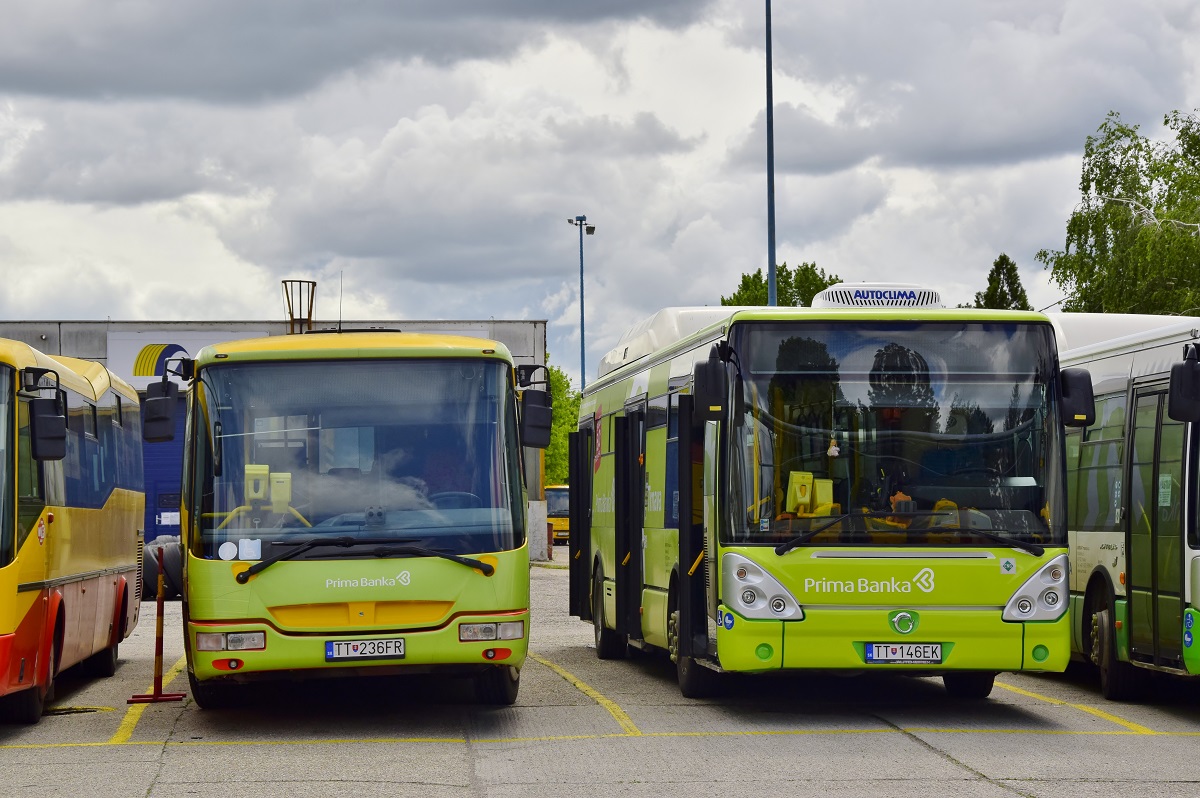 Trnava, SOR BN 12 № TT-236FR; Trnava, Irisbus Citelis 12M CNG № TT-146EK