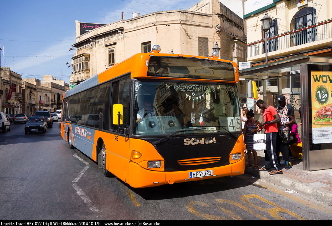 Malta, Scania OmniCity CN94UB 4X2EB nr. 216