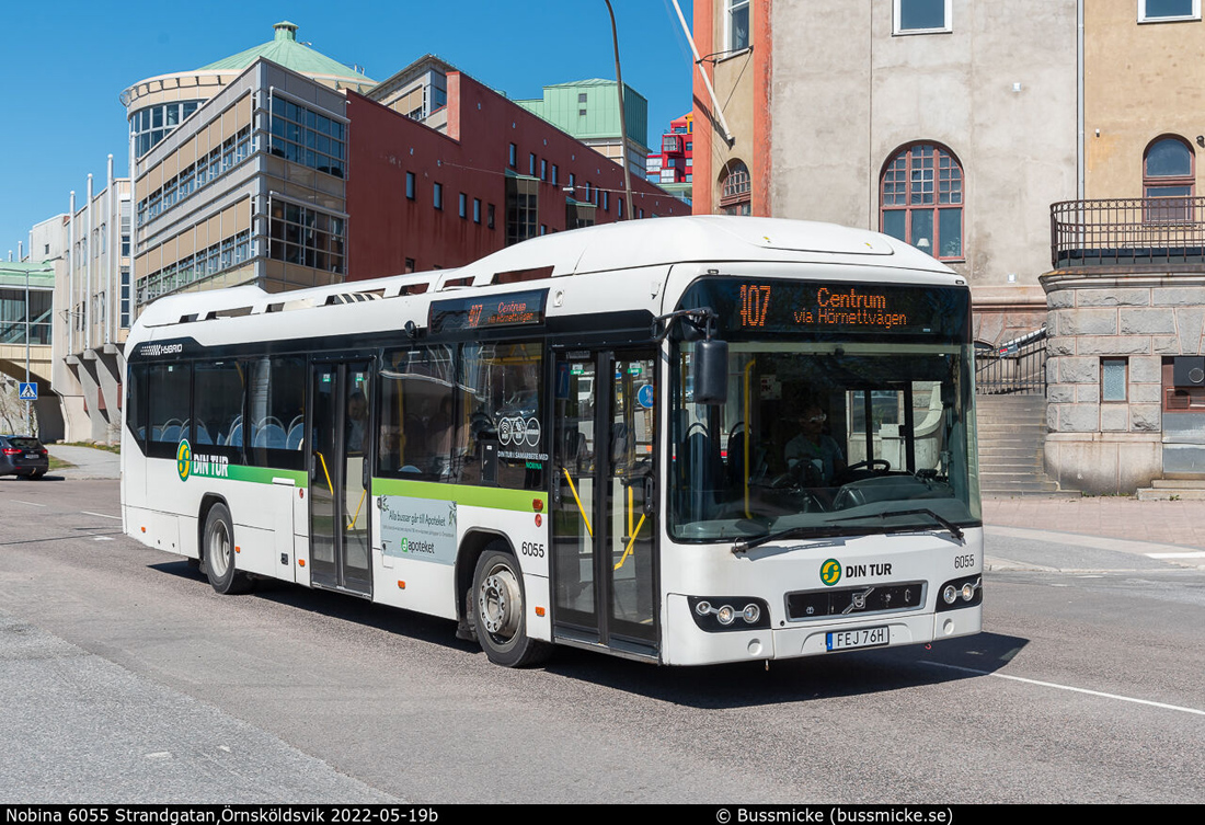 Sundsvall, Volvo 7700 Hybrid # 6055