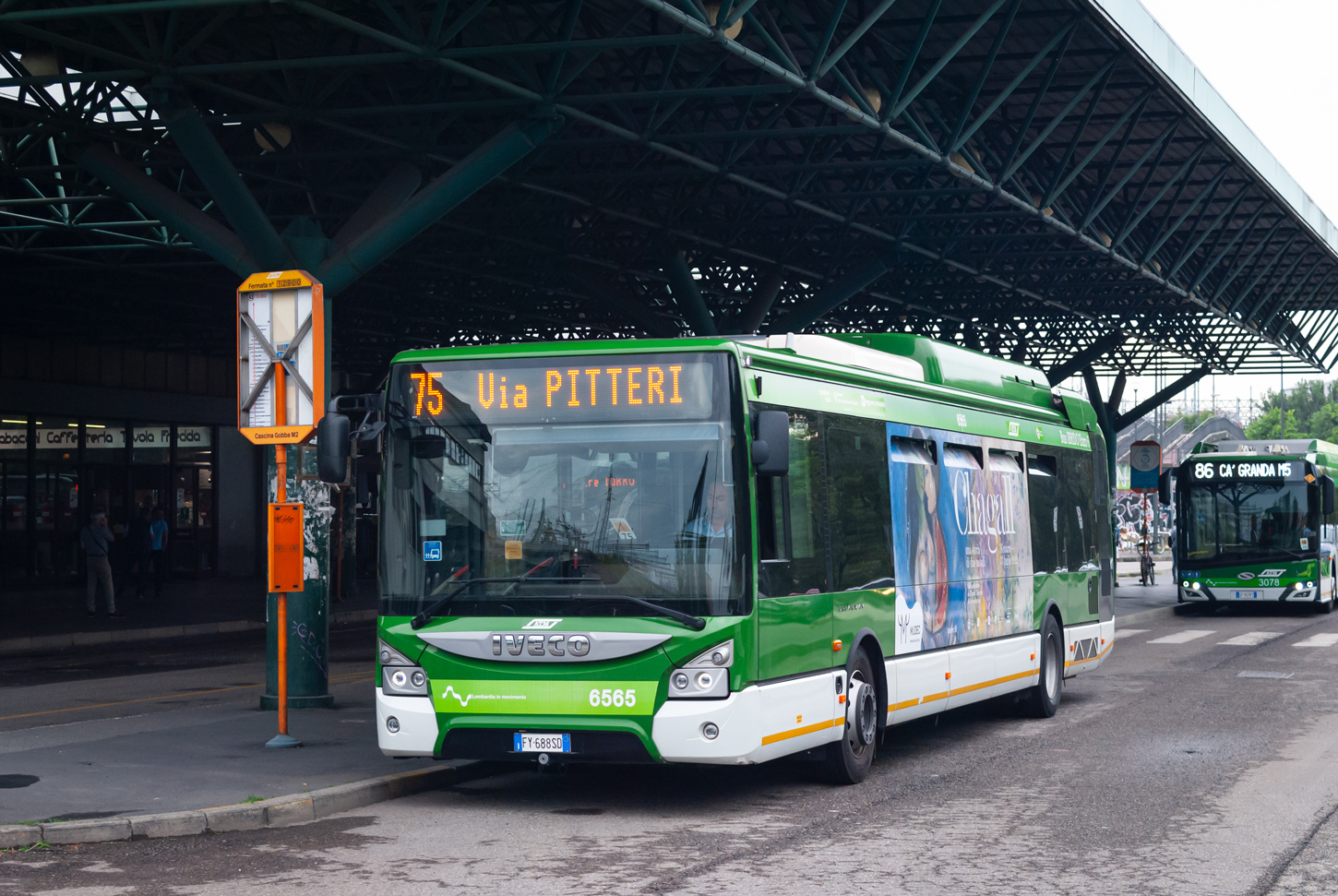 Mailand, IVECO Urbanway 12M Hybrid Nr. 6565