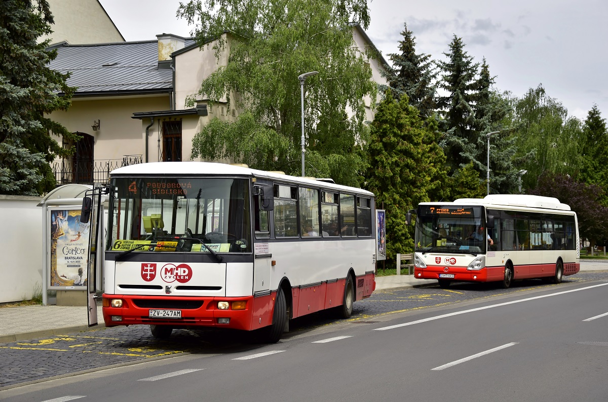 Зволен, Karosa B732.20 № ZV-247AM; Зволен, Irisbus Citelis 12M CNG № ZV-710CX
