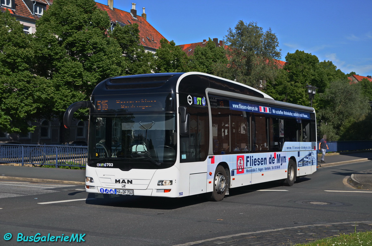 Hagen, MAN A37 Lion's City NL253 Hybrid # 703