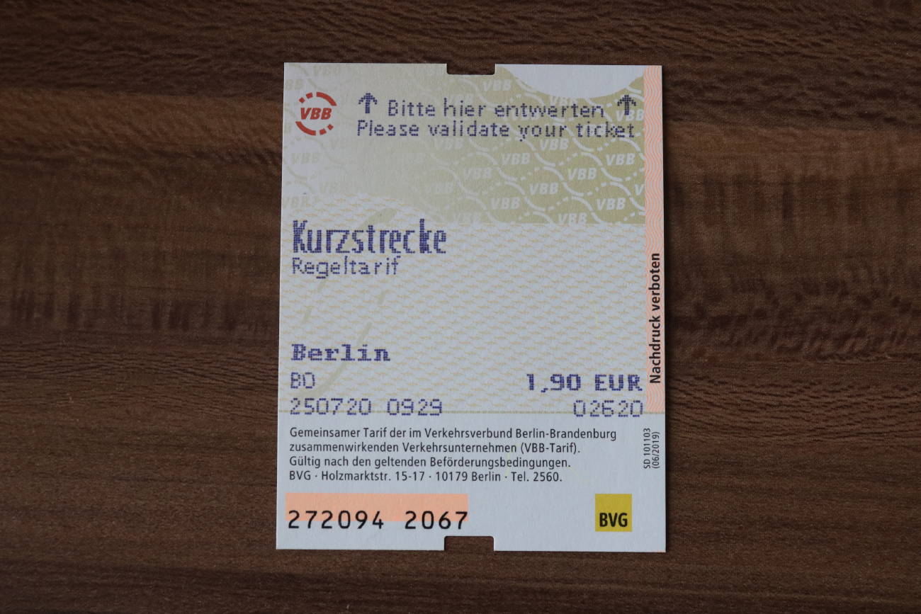 Berlin — Tickets; Tickets (all)