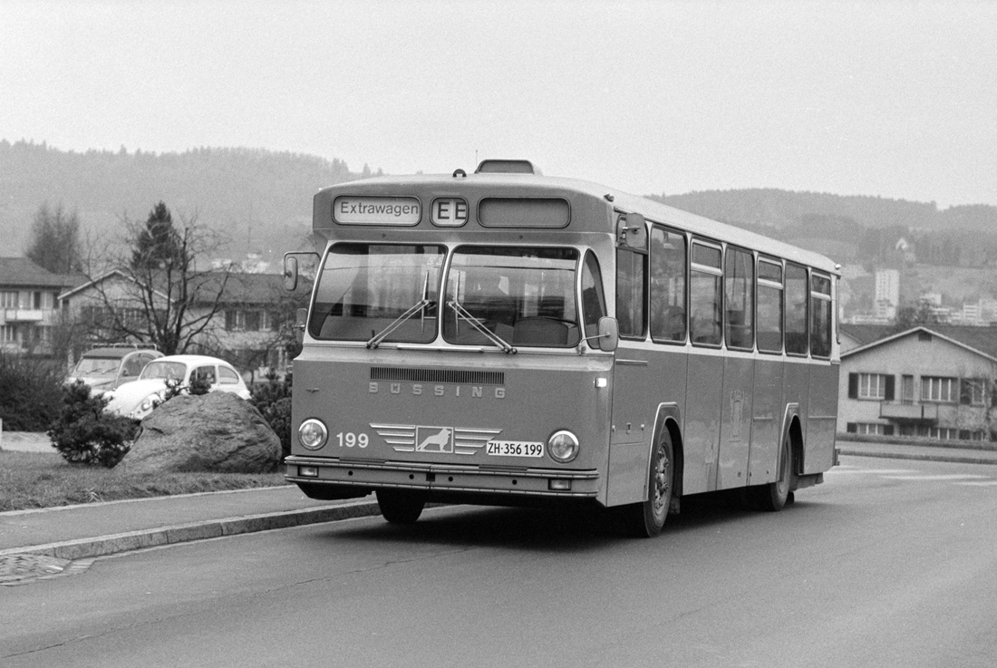 Zurich, Büssing BS 110 V # 199; Zurich — Old Photos