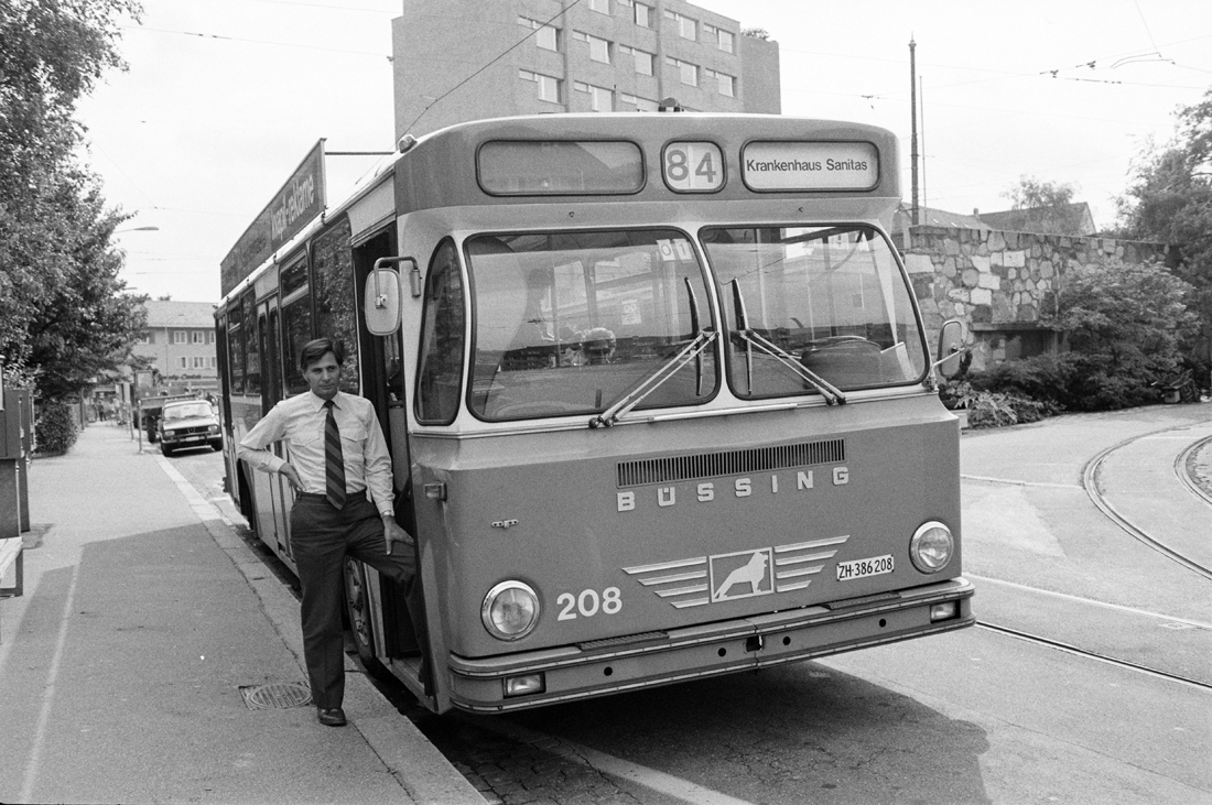 Zurich, Büssing BS 110 V # 208; Zurich — Old Photos