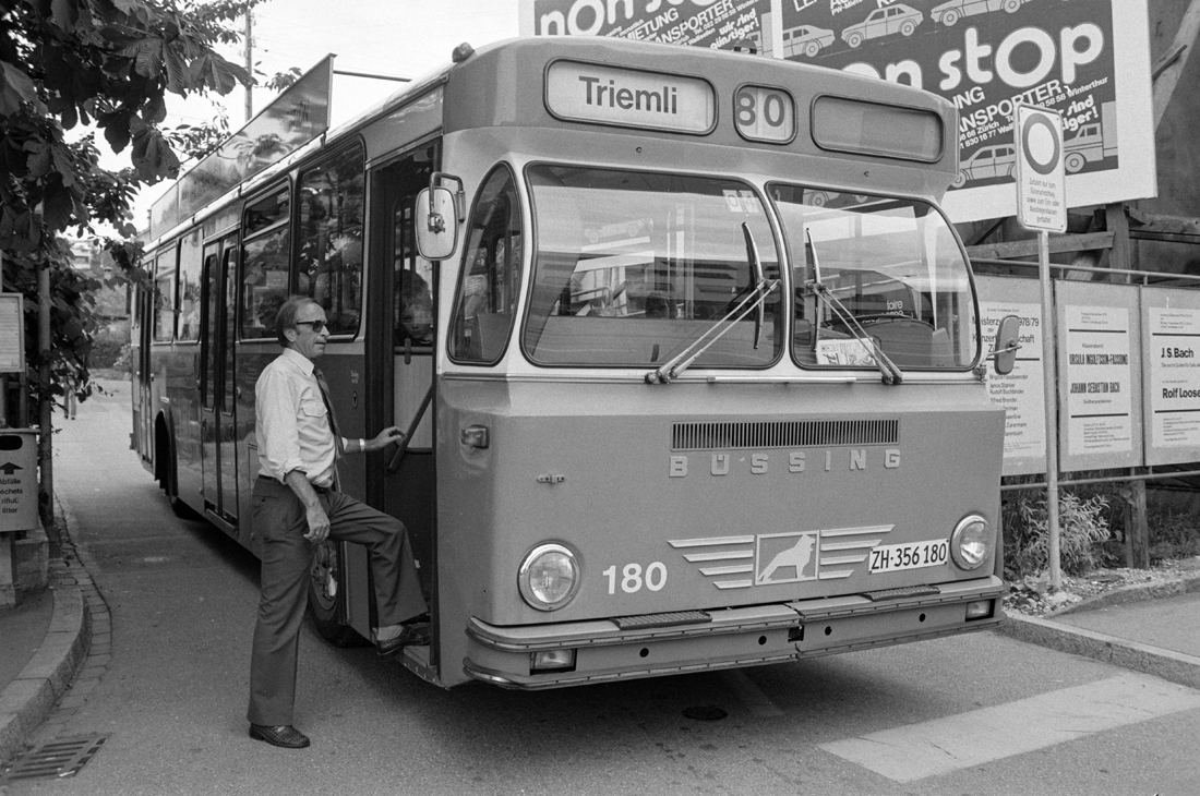 Zurich, Büssing BS 110 V # 180; Zurich — Old Photos