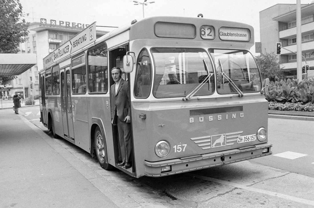 Zurich, Büssing BS 110 V # 157; Zurich — Old Photos