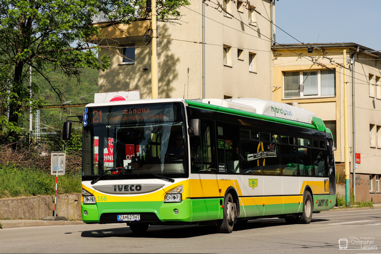 Žilina, IVECO Urbanway 12M Hybrid č. 166