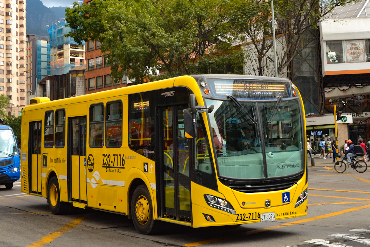 Bogotá, Busscar Urbanuss Pluss S5 No. Z32-7116