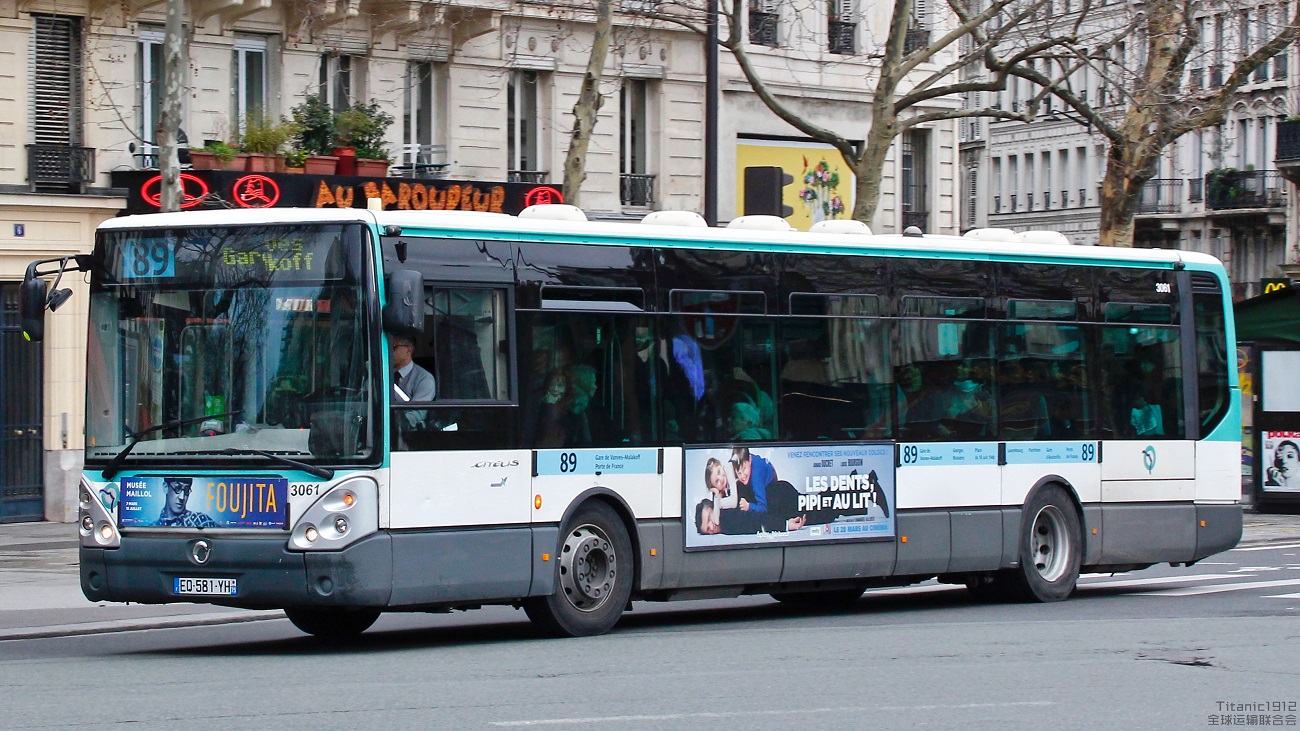 Paris, Irisbus Citelis Line # 3061