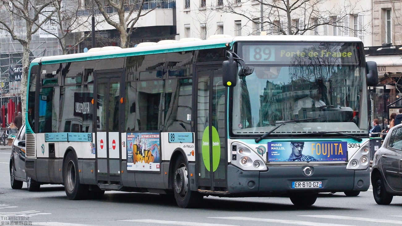 Paryż, Irisbus Citelis Line # 3094