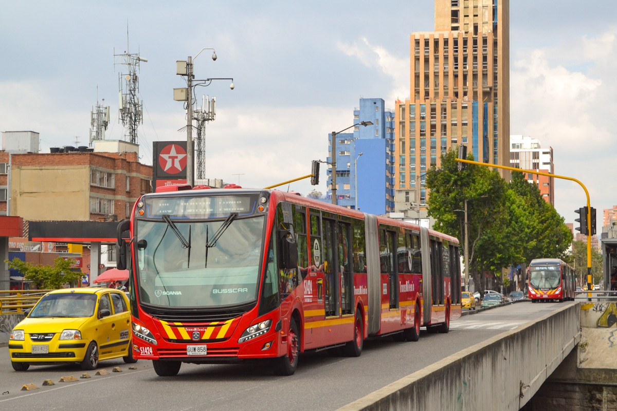 Bogotá, Busscar Urbanuss Pluss S5 BRT # S1424