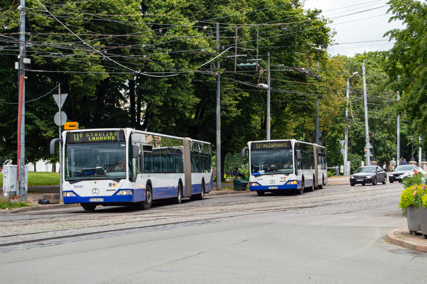 Riga, Mercedes-Benz O530 Citaro G nr. 76941; Riga, Mercedes-Benz O530 Citaro G nr. 76081