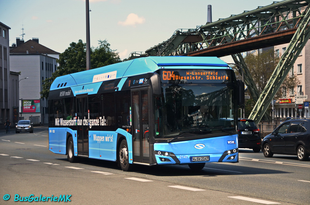 Wuppertal, Solaris Urbino IV 12 hydrogen č. 2147