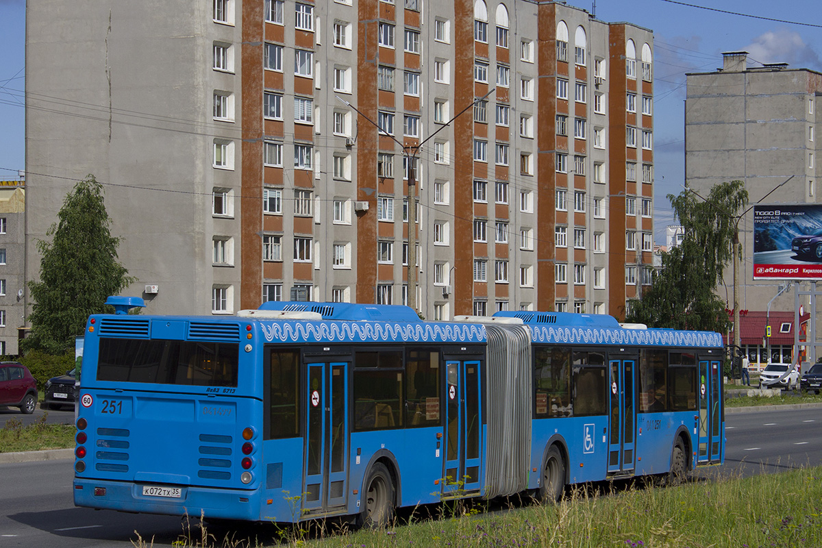 Cherepovets, LiAZ-6213.21 № 0251