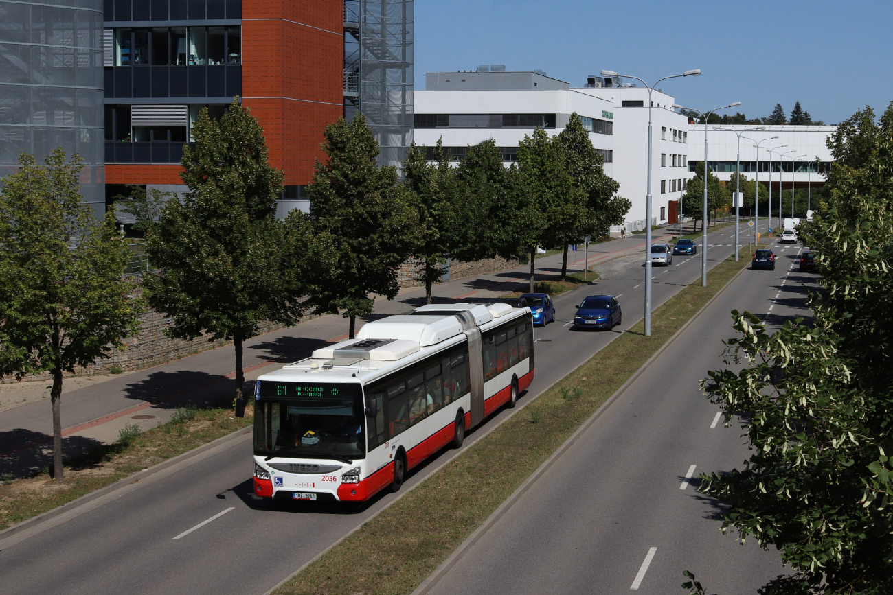 Brno, IVECO Urbanway 18M CNG # 2036