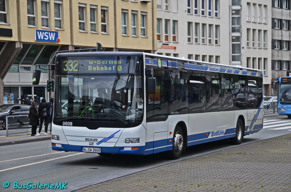 Wuppertal, MAN A21 Lion's City NL273 nr. 0608