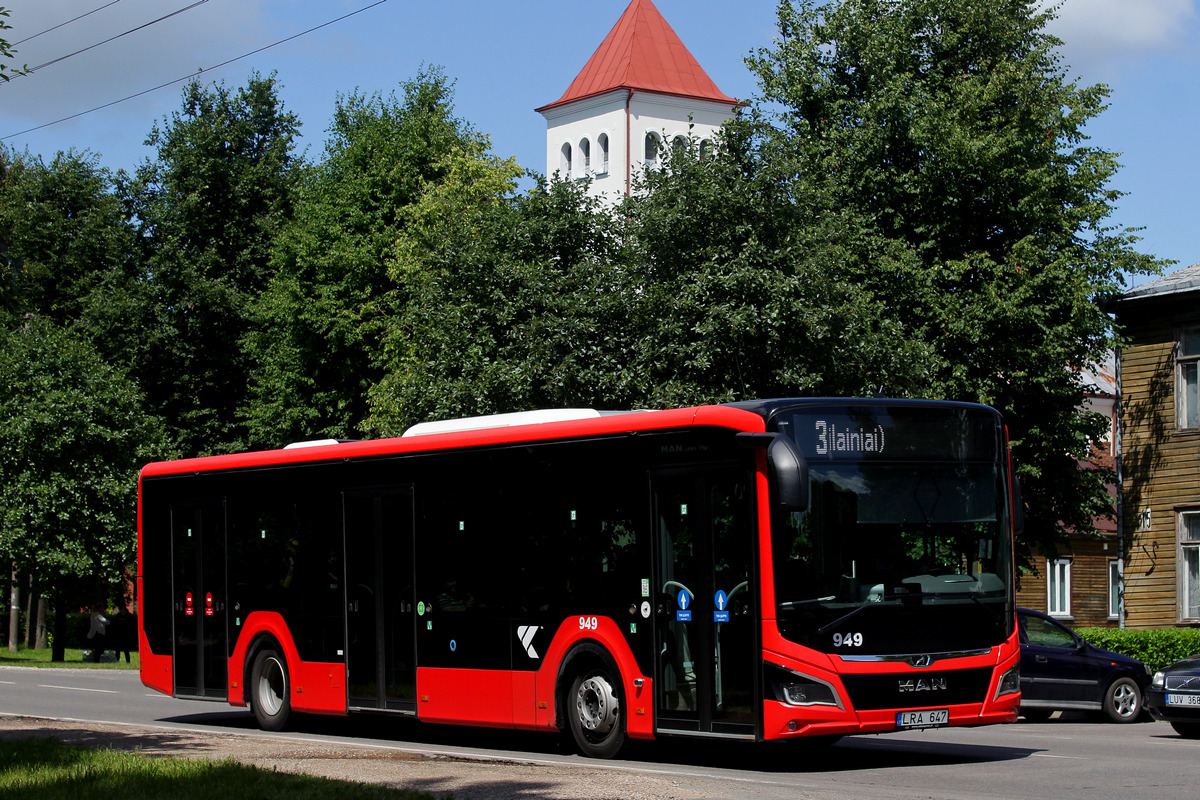 Kaunas, MAN 12C Lion's City NL330 EfficientHybrid # 949