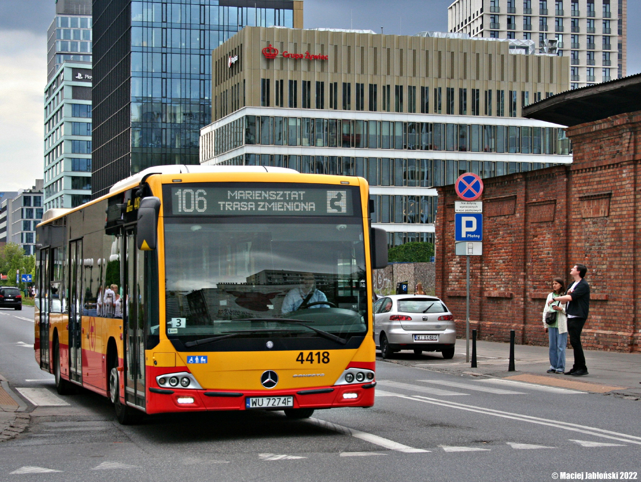 Варшава, Mercedes-Benz Conecto II № 4418