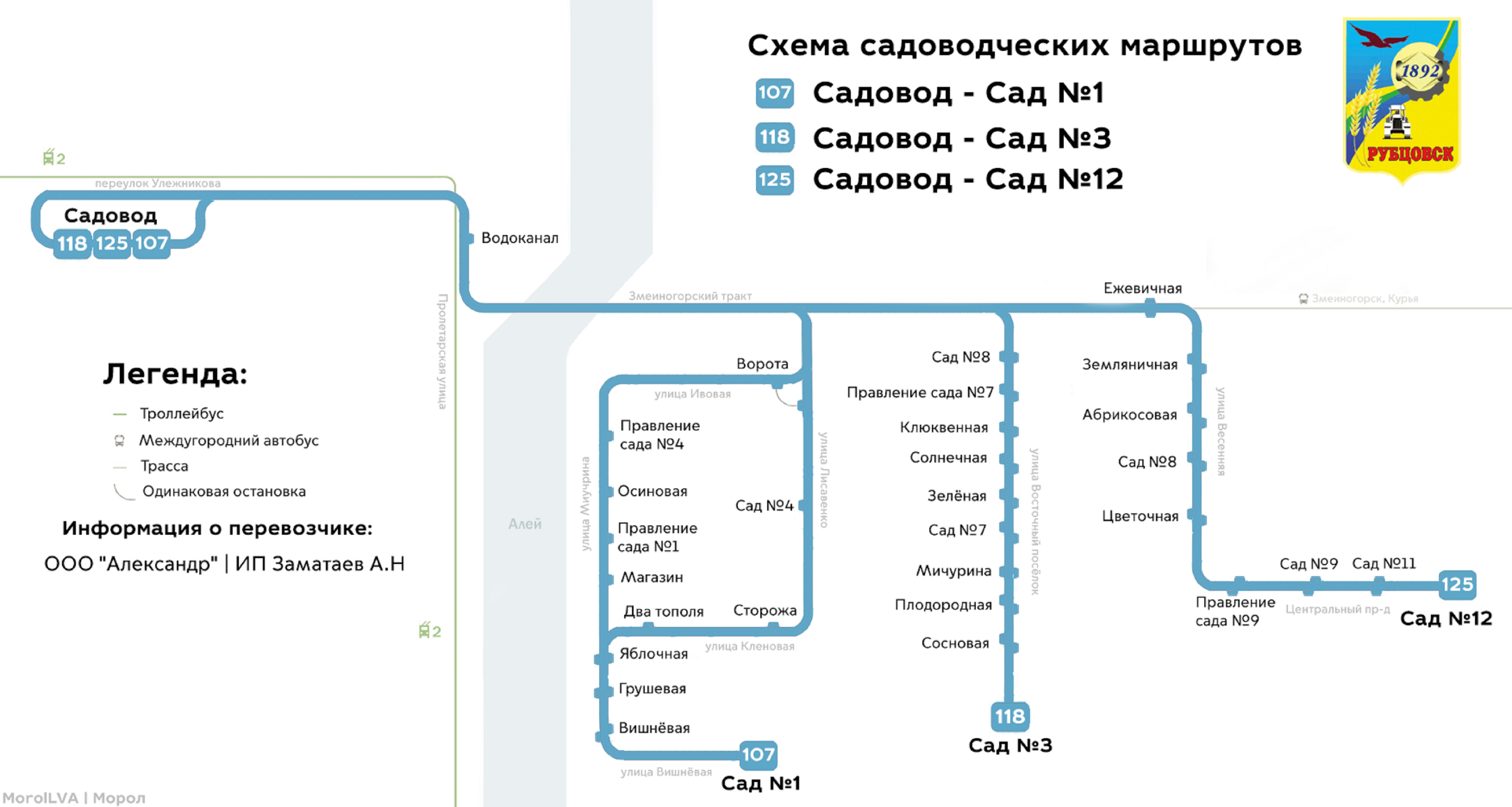 Rubtsovsk — Maps