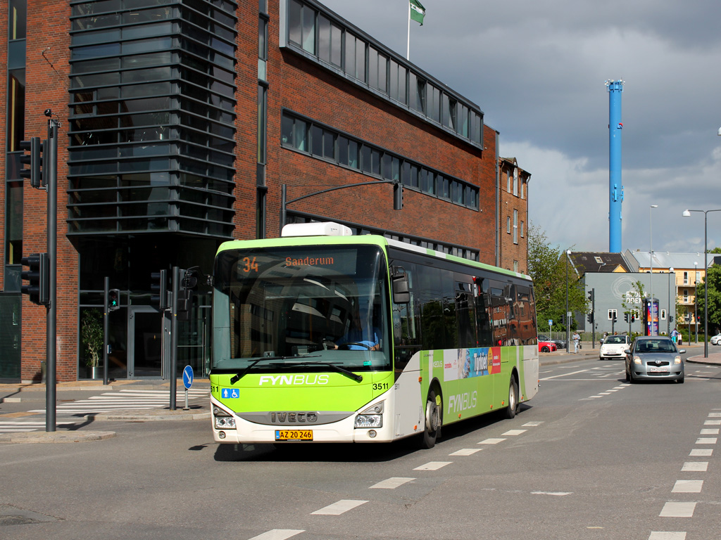 Odense, IVECO Crossway LE City 12M č. 3511