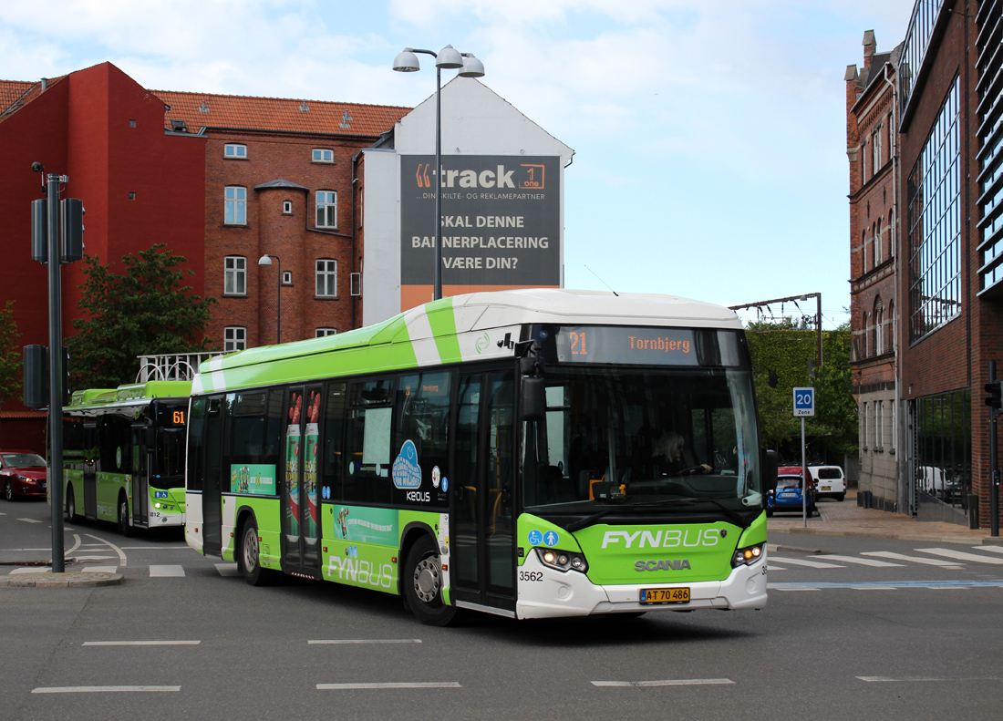 Odense, Scania Citywide LE 12M Hybrid # 3562