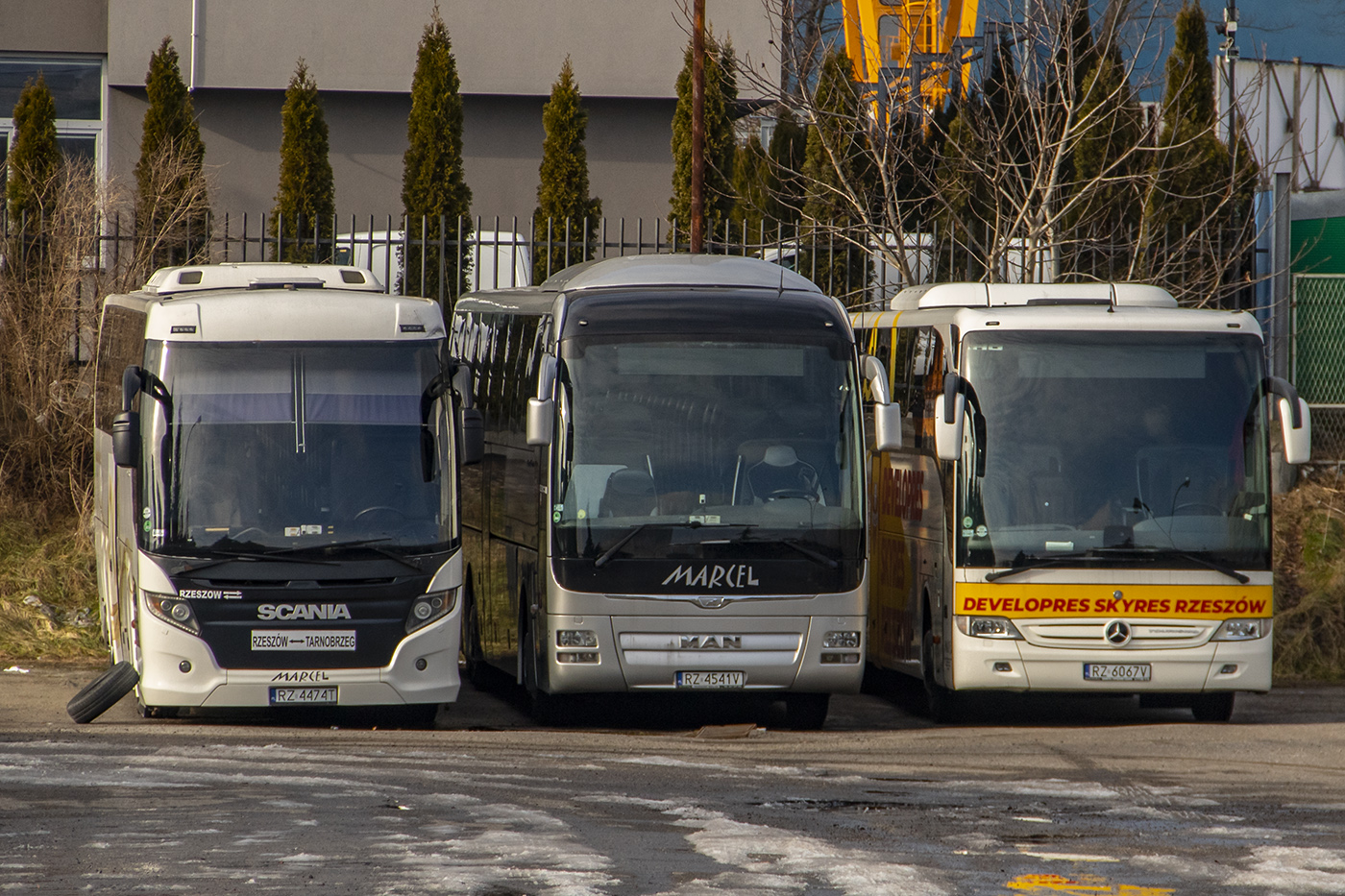 Rzeszów, MAN R08 Lion's Coach L RHC444 №: RZ 4541V; Rzeszów, Scania Touring HD (Higer A80T) №: RZ 4474T; Rzeszów, Mercedes-Benz Tourismo 17RHD-III L №: RZ 6067V