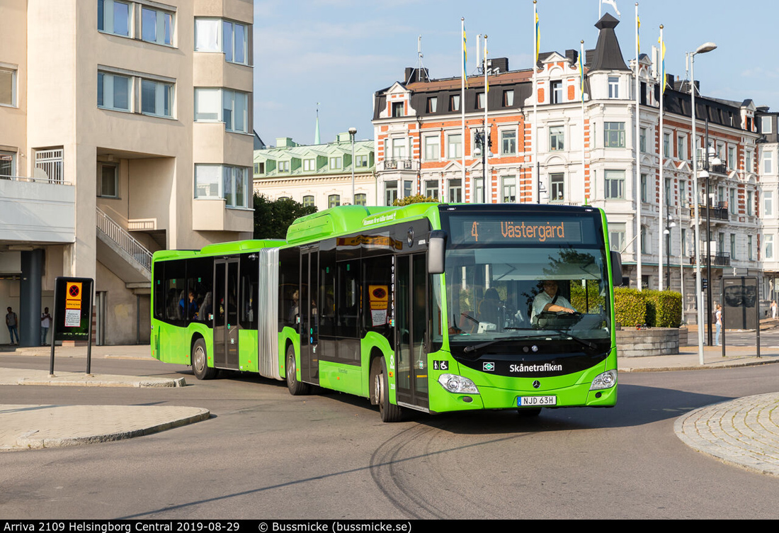 Helsingborg, Mercedes-Benz Citaro C2 G NGT # 2109
